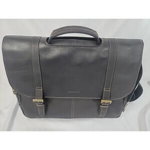 Samsonite - High Street Leather Flapover Laptop Case for 15.6" Laptop - Brown